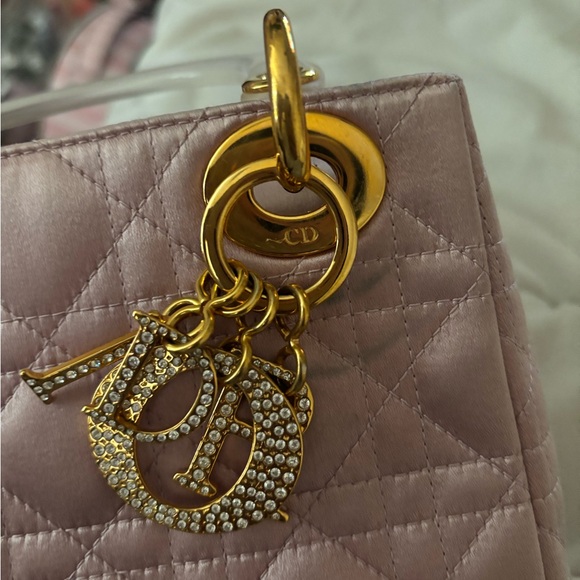 Dior Pink Quilted Mini Bag with Gold Accents - Picture 4 of 11
